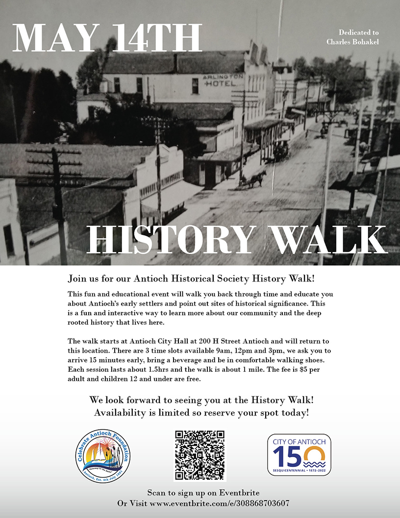 a flier for the History Walk event